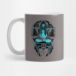 Blue Grey Libra Beauty Mug